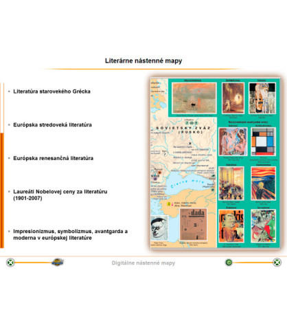 Elektronické nástenné mapy CD- LITERATÚRA