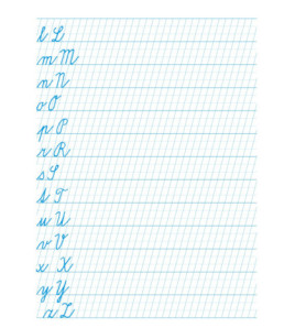 SADA 5 ks Zmazáčiky Všeobecná Gramotnosť: Písmená písané (formát A4)