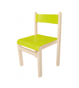 Detská drevená stolička, výška sedu 34cm