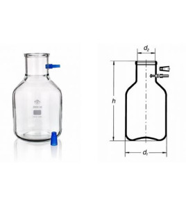 Fľaša odsávacia s plastovou olivkou a plastovým tubusom 250ml