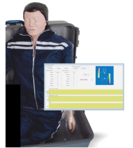 CPR školská figurína Ema, vyhodnocovanie na PC (USB)