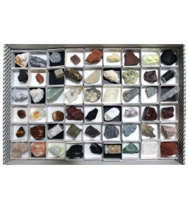 Kolekcia 54 minerálov a hornín