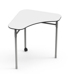 Žiacky stôl BUMERANG 2, s kolieskom, výška 52 cm, obojstranný