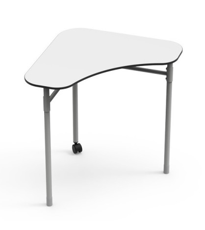 Žiacky stôl BUMERANG 2, s kolieskom, výška 52 cm, obojstranný