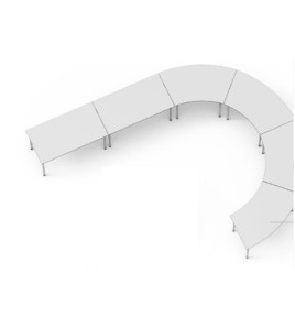 Žiacky stôl OBDĹŽNIK-2U, 5-6-7, nastaviteľná výška 70-76-82 cm
