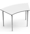 Žiacky stôl OBLÚK-U, 5-6-7, nastaviteľná výška, 70-76-82 cm