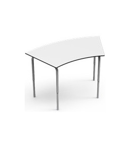 Žiacky stôl OBLÚK-U, 5-6-7, nastaviteľná výška, 70-76-82 cm