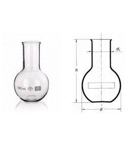 Banka titračná, s plochým dnom,širokohrdlá,vyhrnutý okraj, 2000ml