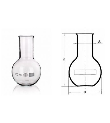 Banka titračná, s plochým dnom,širokohrdlá,vyhrnutý okraj, 2000ml