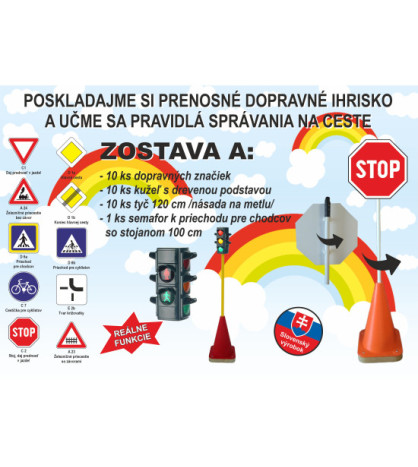 Prenosné dopravné ihrisko - Zostava A