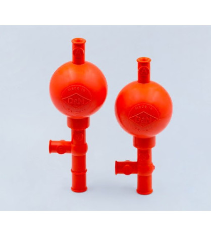 Balónik pipetovací STANDARD červený gumový