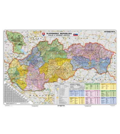 SR - administratívna mapa 100x140cm