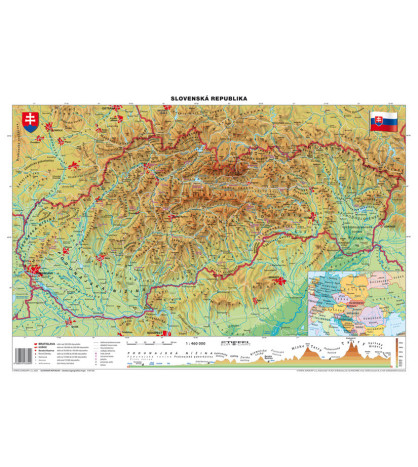 SR - všeobecnogeografická mapa 100x70cm